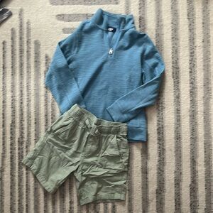 Boys’ 5/6 Lans’ End sweater and shorts